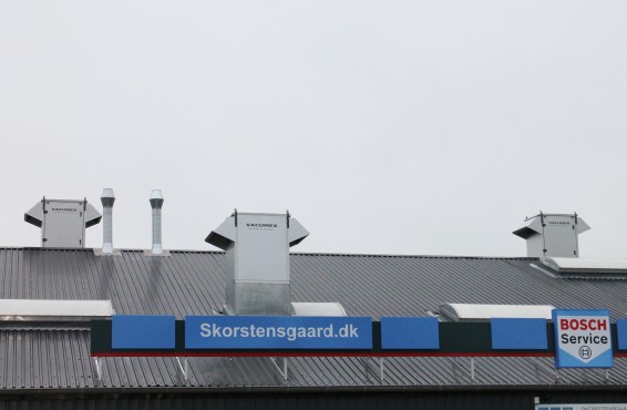 Ventilation og udsugning til autoværksted