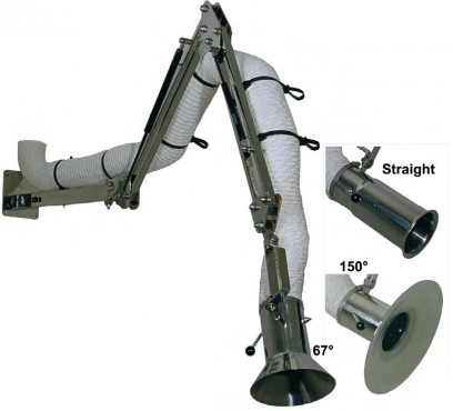 Syrefast rustfri punktudsugning 1,5-4 m 110 mm